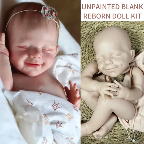 19 Zoll unbemalte wieder geborene Puppen teile April Vinyl Neugeborenen Puppen set nicht zusammen