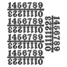 5 Sätze arabische Uhr Zahlen DIY Uhr arabische Nummer Dekoration Uhr arabische Nummer Wand