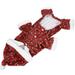 Party Festival Dress Pet Clothes Christmas Dog Costume Holiday Skirt Apparel Polyester