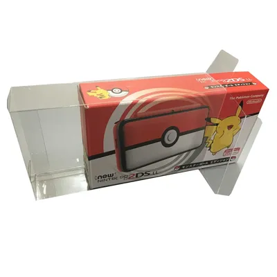 Transparenter Box-Schutz für NEUE Nintendo 2DS LL, Sammelboxen, TEP-Aufbewahrung, Spielhülle, klare Image
