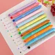 12 stücke bunte Tinte Stempel Stift Set Text marker Spaß Lern werkzeug für Kinder perfekte DIY