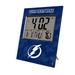 Keyscaper Tampa Bay Lightning Cross Hatch Personalized Digital Desk Clock