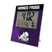 Keyscaper TCU Horned Frogs Mascot Color Block Digital Desk Clock