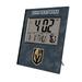 Keyscaper Vegas Golden Knights Cross Hatch Personalized Digital Desk Clock