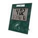 Keyscaper Michigan State Spartans Cross Hatch Digital Desk Clock