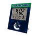 Keyscaper Vancouver Canucks Color Block Personalized Digital Desk Clock