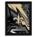 New Orleans Saints 12" x 16" Team Comic Framed Art Print