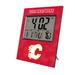 Keyscaper Calgary Flames Cross Hatch Personalized Digital Desk Clock