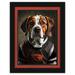 Oregon State Beavers 12'' x 16'' Framed Dog In Jersey Print