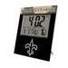 Keyscaper New Orleans Saints Color Block Personalized Digital Desk Clock