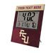 Keyscaper Florida State Seminoles Color Block Personalized Digital Desk Clock