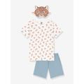 Leopard Pyjamas & Mask Set, by PETIT BATEAU white