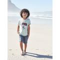 Coloured Bermuda Shorts for Boys dark blue