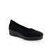 Women's Cowley Casual Flat by Aerosoles in Black Faux Suede (Size 5 M)