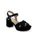 Women's Cosmos Dressy Sandal by Aerosoles in Black Suede (Size 8 1/2 M)