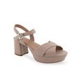 Women's Cosmos Dressy Sandal by Aerosoles in Nude Leather (Size 9 1/2 M)