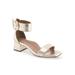 Women's Eliza Dressy Sandal by Aerosoles in Soft Gold Leather (Size 8 1/2 M)