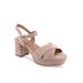 Women's Cosmos Dressy Sandal by Aerosoles in Blush Suede (Size 7 M)