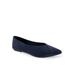 Women's Dee Casual Flat by Aerosoles in Navy Stretch (Size 12 M)