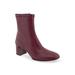 Women's Corinda Bootie by Aerosoles in Pomegranate Pewter Leather (Size 7 1/2 M)