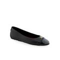 Women's Piper Casual Flat by Aerosoles in Black Leather (Size 5 M)