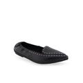 Women's Dee Casual Flat by Aerosoles in Black Stretch (Size 8 M)