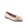 Wide Width Women's Bia Casual Flat by Aerosoles in Soft Gold (Size 6 1/2 W)