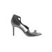 Imagine by Vince Camuto Heels: Slip-on Stilleto Cocktail Black Solid Shoes - Women's Size 7 - Open Toe