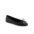 Women's Pia Casual Flat by Aerosoles in Black Leather (Size 7 1/2 M)