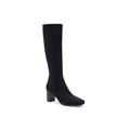 Wide Width Women's Micah Tall Calf Boot by Aerosoles in Black Fabric (Size 9 W)