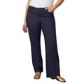 Plus Size Women's Curvie Fit Boyfriend Jeans by June+Vie in Dark Blue (Size 20 W)