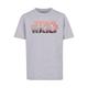 Kurzarmshirt F4NT4STIC "Kinder Star Wars Tatooine Logo with Kids Basic Tee" Gr. 110/116, grau (heathergrey) Mädchen Shirts T-Shirts