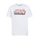 Kurzarmshirt F4NT4STIC "F4NT4STIC Kinder Star Wars Tatooine Logo with Kids Basic Tee" Gr. 110/116, weiß (white) Mädchen Shirts T-Shirts