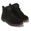 Stiefel DC SHOES "Mutiny", Gr. 10(43), schwarz (schwarz, schwarz, schwarz), Obermaterial: Leder (Kuh) / Futter: Textil / Außensohle: Gummi, Schuhe