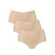 High-Waist-Slip ANITA SINCE 1886 "Essential High-Waist- Slip 3-er Pack" Gr. S/M, 3 St., beige (desert) Damen Unterhosen Slips