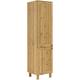 Hochschrank KOCHSTATION "KS-Osby" Schränke Gr. B/H/T: 49 cm x 202 cm x 50 cm, 2 St., beige (natur) Hochschrank Vorratsschränke