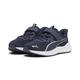 Sneaker PUMA "Reflect Lite Laufschuhe Kinder" Gr. 34, blau (navy white silver blue metallic) Kinder Schuhe Trainingsschuhe