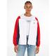 Windbreaker TOMMY JEANS "TJW CHICAGO CLBK WINDBREAKER" Gr. XL (42), bunt (white, multi) Damen Jacken Outdoorjacken