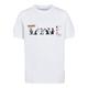 Kurzarmshirt F4NT4STIC "Kinder Looney Tunes Sylvester Colour Code with Kids Basic Tee" Gr. 122/128, weiß (white) Mädchen Shirts T-Shirts