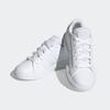 Sneaker ADIDAS SPORTSWEAR "GRAND COURT LIFESTYLE TENNIS LACE-UP", Gr. 34, weiß (cloud weiß, cloud weiß, grau one), Synthetik, Textil, sportlich, Schuhe, Design auf den Spuren des adidas Superstar
