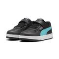 Sneaker PUMA "Mercedes-AMG PETRONAS Caven 2.0 Sneakers Kinder" Gr. 34.5, grau (black sheen green gray) Kinder Schuhe Trainingsschuhe