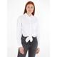 Blusentop TOMMY JEANS "TJW FRONT TIE SHIRT" Gr. XL (42), weiß (white) Damen Blusen langarm