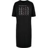 Shirtkleid MERCHCODE "Merchcode Damen", Damen, Gr. M, US-Größen, schwarz, 100% Baumwolle, klassisch, oversize, Rundhals, 3/4-Ärmel, Kleider