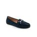 Women's Day Drive Casual Flat by Aerosoles in Navy Faux Suede (Size 5 1/2 M)