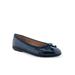 Women's Homebet Casual Flat by Aerosoles in Navy Patent Pewter (Size 8 1/2 M)
