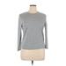 Isaac Mizrahi for Target Long Sleeve T-Shirt: Gray Tops - Women's Size X-Large