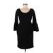The Vanity Room Casual Dress - Sweater Dress: Black Dresses - Women's Size Medium