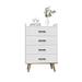23.62" Wide Vertical Dresser with 4 Fabric Drawers