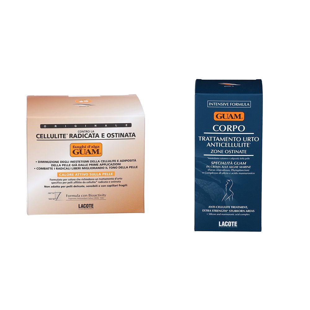 GUAM® Crema Trattamento Urto Anticellulite Zone Ostinate + Fanghi d´Al