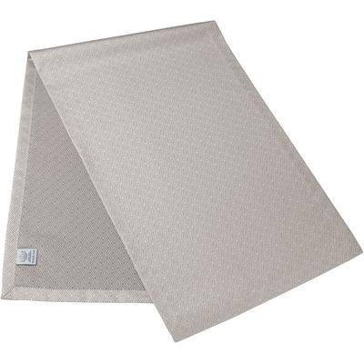 Tischläufer CURT BAUER "3947 Riga, mit Rautenmotiv, Damast-Tischwäsche", grau (dunstgrau), B:50cm L:140cm, Damast-Halbzwirn, Tischdecken, aus 59% Baumwolle, 41% Polyester, merzerisiert, mit Fleckschutz Image